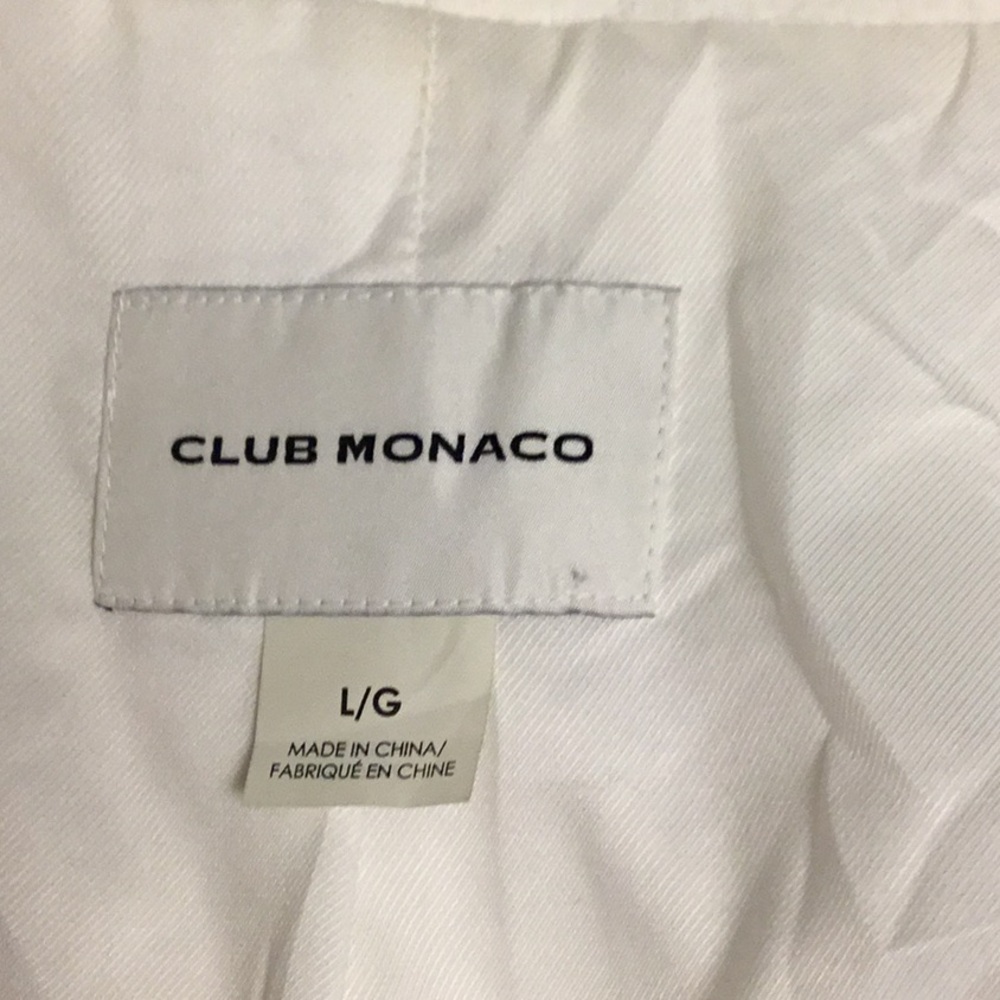 Club Monaco White Blazer with Draped Shawl Collar - Picture 5 of 6